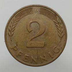 1981 D - 2 pfennig, Bundesrepublik Deutschland, Nemecko