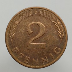 1983 D - 2 pfennig, Bundesrepublik Deutschland, Nemecko
