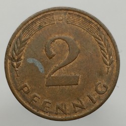 1984 D - 2 pfennig, Bundesrepublik Deutschland, Nemecko