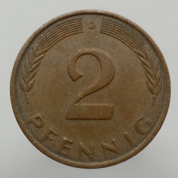 1990 D - 2 pfennig, Bundesrepublik Deutschland, Nemecko