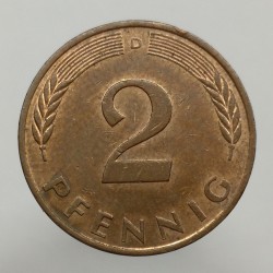 1991 D - 2 pfennig, Bundesrepublik Deutschland, Nemecko