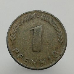 1949 G - 1 pfennig, Bundesrepublik Deutschland, Nemecko