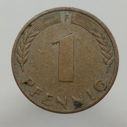 1971 F - 1 pfennig, Bundesrepublik Deutschland, Nemecko