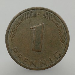 1971 J - 1 pfennig, Bundesrepublik Deutschland, Nemecko