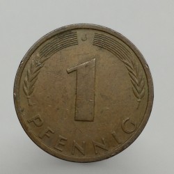 1972 J - 1 pfennig, Bundesrepublik Deutschland, Nemecko