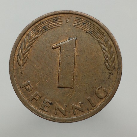 1977 F - 1 pfennig, Bundesrepublik Deutschland, Nemecko