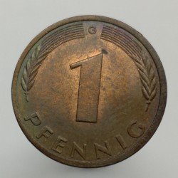 1977 G - 1 pfennig, Bundesrepublik Deutschland, Nemecko