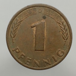 1979 D - 1 pfennig, Bundesrepublik Deutschland, Nemecko