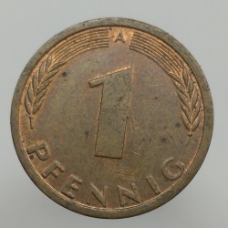 1991 A - 1 pfennig, Bundesrepublik Deutschland, Nemecko