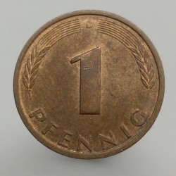 1991 D - 1 pfennig, Bundesrepublik Deutschland, Nemecko
