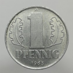 1963 A - 1 pfennig, Deutsche Demokratische Republik, Nemecko