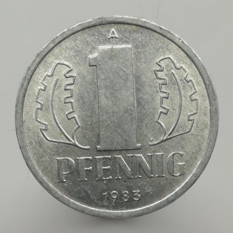 1983 A - 1 pfennig, Deutsche Demokratische Republik, Nemecko