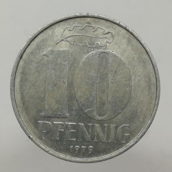 1979 A - 10 pfennig, Deutsche Demokratische Republik, Nemecko