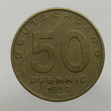 1950 A - 50 pfennig, Deutschland, Nemecko