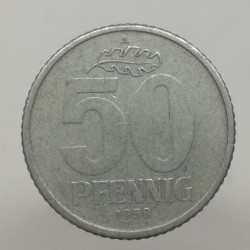 1958 A - 50 pfennig, Deutsche Demokratische Republik, Nemecko