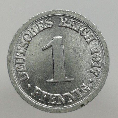 1917 D - 1 pfennig, Deutsches Reich, Nemecko