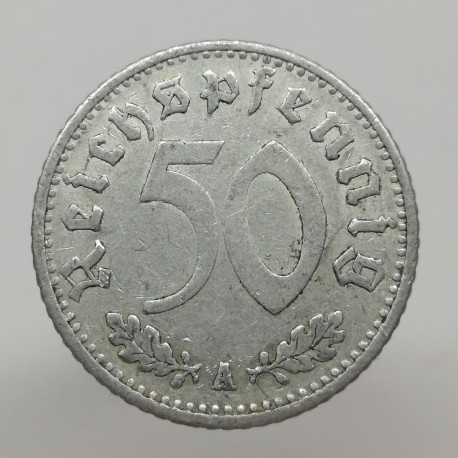 1935 A - 50 reichspfennig, Deutsches Reich, Nemecko