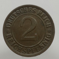 1924 J - 2 reichspfennig, Deutsches Reich, Nemecko