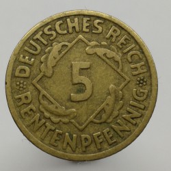 1924 G - 5 reichspfennig, Deutsches Reich, Nemecko