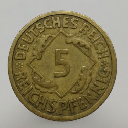 1926 A - 5 reichspfennig, Deutsches Reich, Nemecko