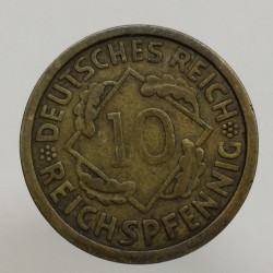 1924 A - 10 reichspfennig, Deutsches Reich, Nemecko