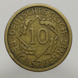 1924 E - 10 reichspfennig, Deutsches Reich, Nemecko