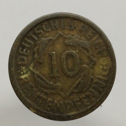 1924 G - 10 rentenpfennig, Deutsches Reich, Nemecko