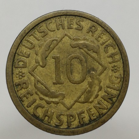 1925 E - 10 reichspfennig, Deutsches Reich, Nemecko
