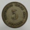 1894 A - 5 pfennig, Deutsches Reich, Nemecko