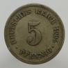 1905 A - 5 pfennig, Deutsches Reich, Nemecko