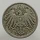 1908 D - 5 pfennig, Deutsches Reich, Nemecko