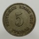 1913 G - 5 pfennig, Deutsches Reich, Nemecko