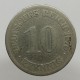 1875 E - 10 pfennig, Deutsches Reich, Nemecko