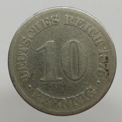 1875 E - 10 pfennig, Deutsches Reich, Nemecko