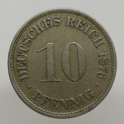 1876 D - 10 pfennig, Deutsches Reich, Nemecko