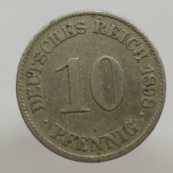 1898 J - 10 pfennig, Deutsches Reich, Nemecko
