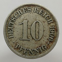 1906 A - 10 pfennig, Deutsches Reich, Nemecko