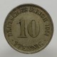 1911 D - 10 pfennig, Deutsches Reich, Nemecko