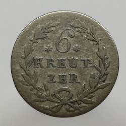 1816 - 6 kreuzer, Karl Ludwig Friedrich, Baden, Nemecko