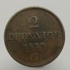 1859 F - 2 pfennige, Johann, Sachsen, Nemecko