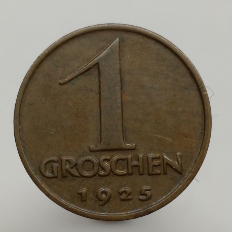 1925 - 1 groschen, Rakúsko