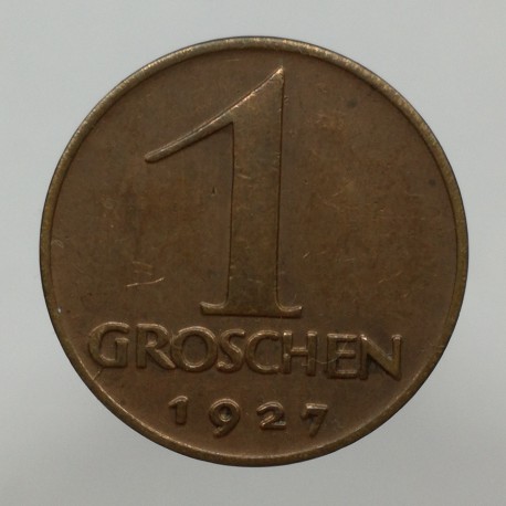 1927 - 1 groschen, Rakúsko