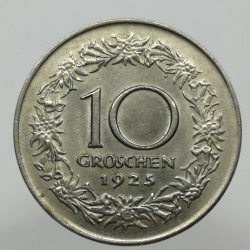 1925 - 10 groschen, Rakúsko