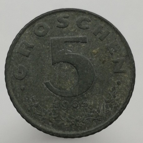 1965 - 5 groschen, Rakúsko