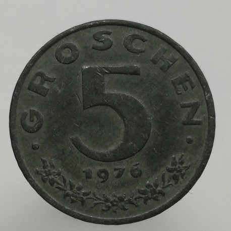 1976 - 5 groschen, Rakúsko