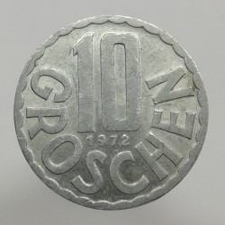 1972 - 10 groschen, Rakúsko