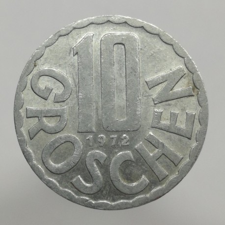 1972 - 10 groschen, Rakúsko