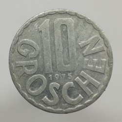 1975 - 10 groschen, Rakúsko