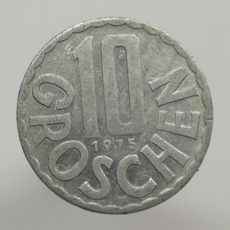 1975 - 10 groschen, Rakúsko