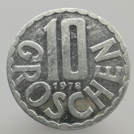 1978 - 10 groschen, Rakúsko